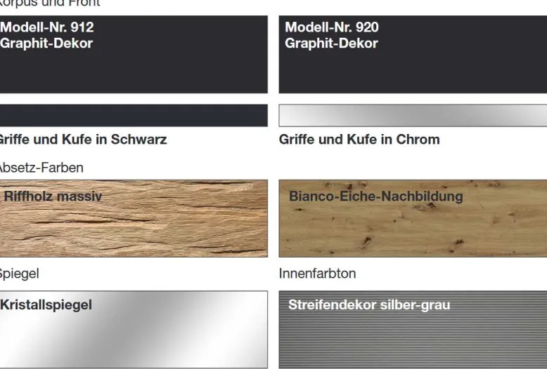 Acapulco Kleiderschrank grau mit Spiegel