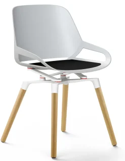 Aeris Numo ergonomischer Konferenzstuhl weiß oder schwarz