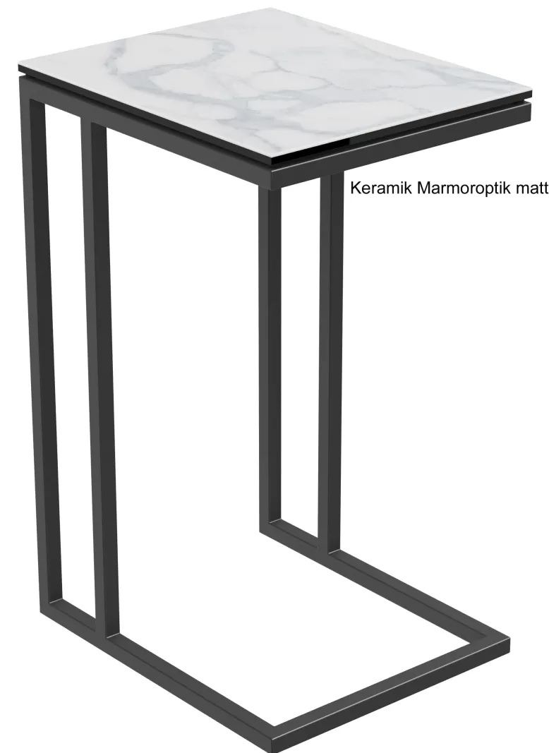 Alicia Beistelltisch Metall schwarz