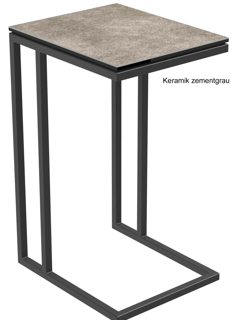 Alicia Beistelltisch Metall schwarz
