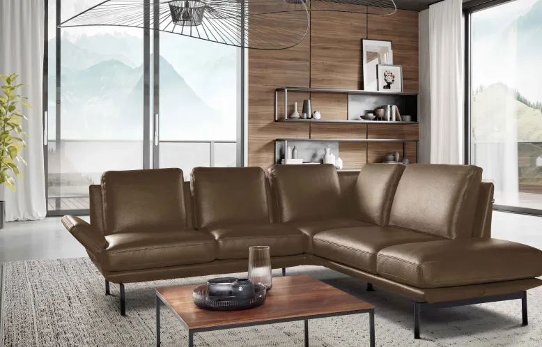 Aline Ecksofa Leder modern