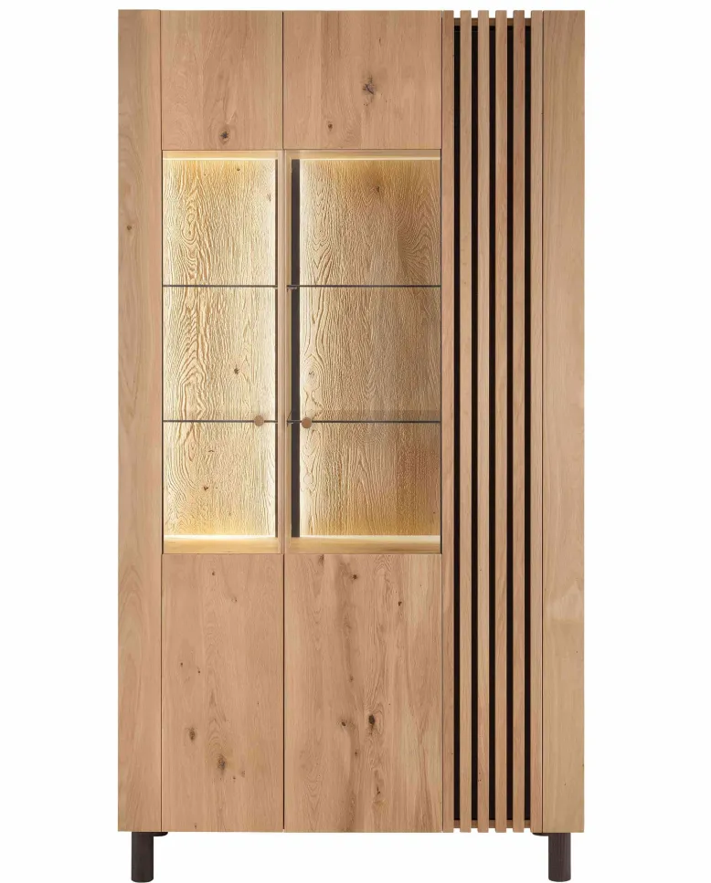 Ascona Vitrinenschrank Holz modern