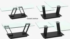 Barcelona Doppel Couchtisch Keramik