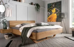 Bett eiche massiv 180x200