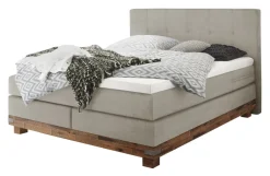 Boston Boxspringbett mit Holzrahmen