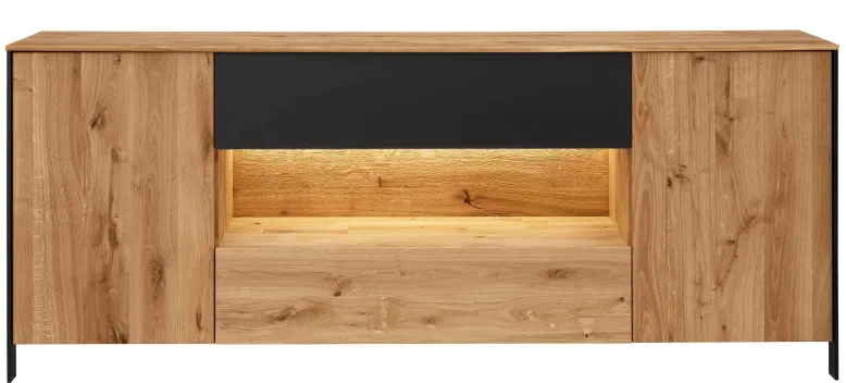 Boston Sideboard eiche schwarz