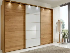 Cardiff Kleiderschrank teilmassiv eiche