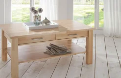 CH130B Couchtisch mit Schublade Massivholz