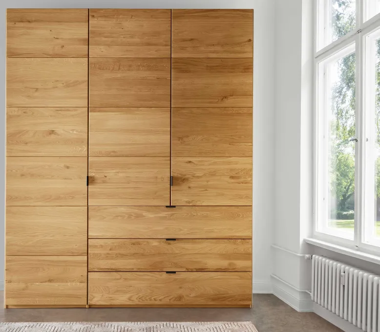 Colorado Holz-Kleiderschrank mit Schubladen