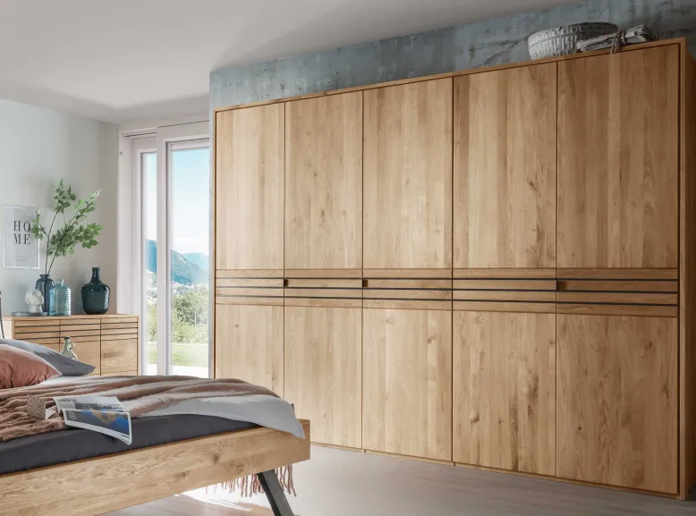 Colorado Kleiderschrank eiche massiv
