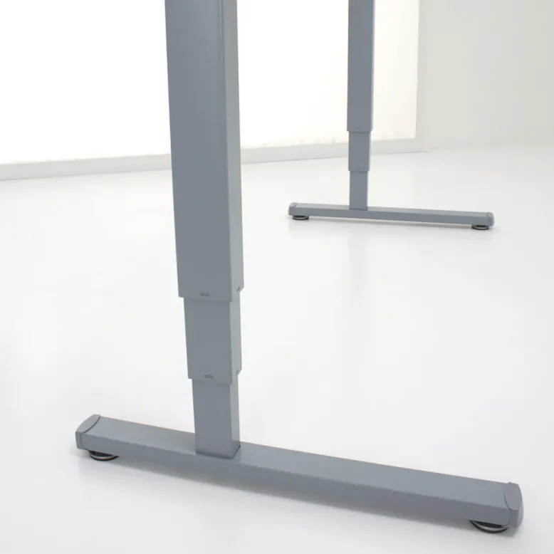 ConSet Schreibtisch höhenverstellbar 100 kg Gestell eckig