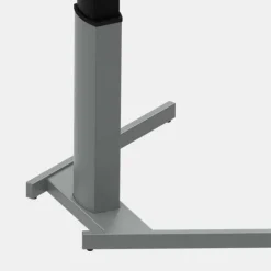 ConSet Stehschreibtisch höhenverstellbar trapezförmig buche o. weiß