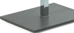 2598 Couchtisch Glas Metall höhenverstellbar