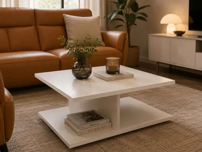 Couchtisch weiß quadratisch