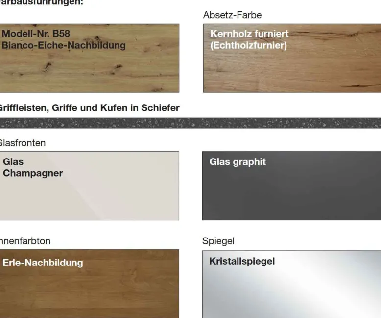 Cremona Kommoden mit Schubladen