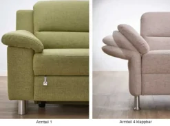 Dietsch Denja Schlafsofa mit Bettkasten Leder oder Textil individuell