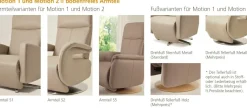 Dietsch Motion Relaxsessel Leder oder Textil wählbar