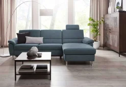 Dietsch Onyx Schlafsofa mit Ottomane in vielen Farben