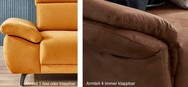 Dietsch Rhodos Ecksofa mit vielen Funktionen individuell