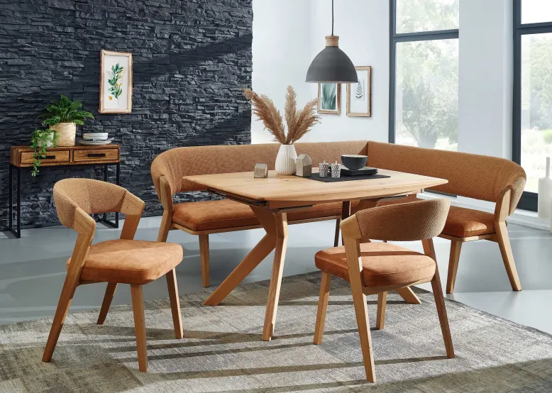 Eckbankgruppe Massivholz modern