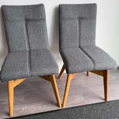 Esszimmerstühle grau 2er Set