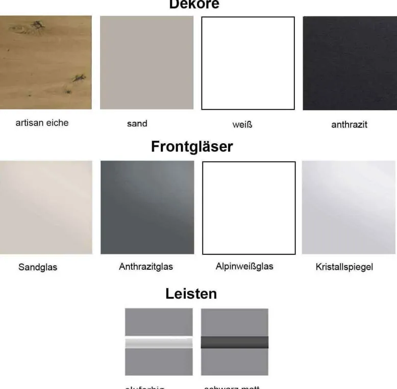 Extenso Kleiderschrank mit Glastüren