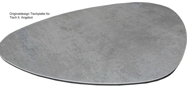 Galet Couchtisch Keramik grau