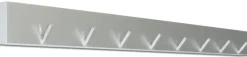 Garderobenleiste Edelstahl 60 cm mit 8 Kleiderhaken