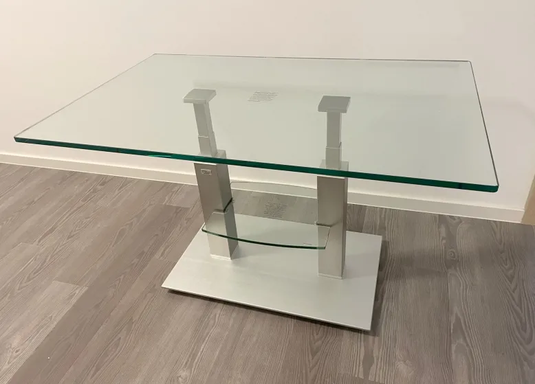 Glastisch höhenverstellbar