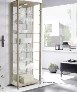 Glas Vitrine Holz verschiedene Farben