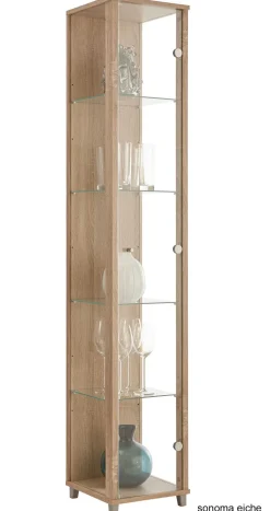 Glasvitrine schmal in 7 Farben