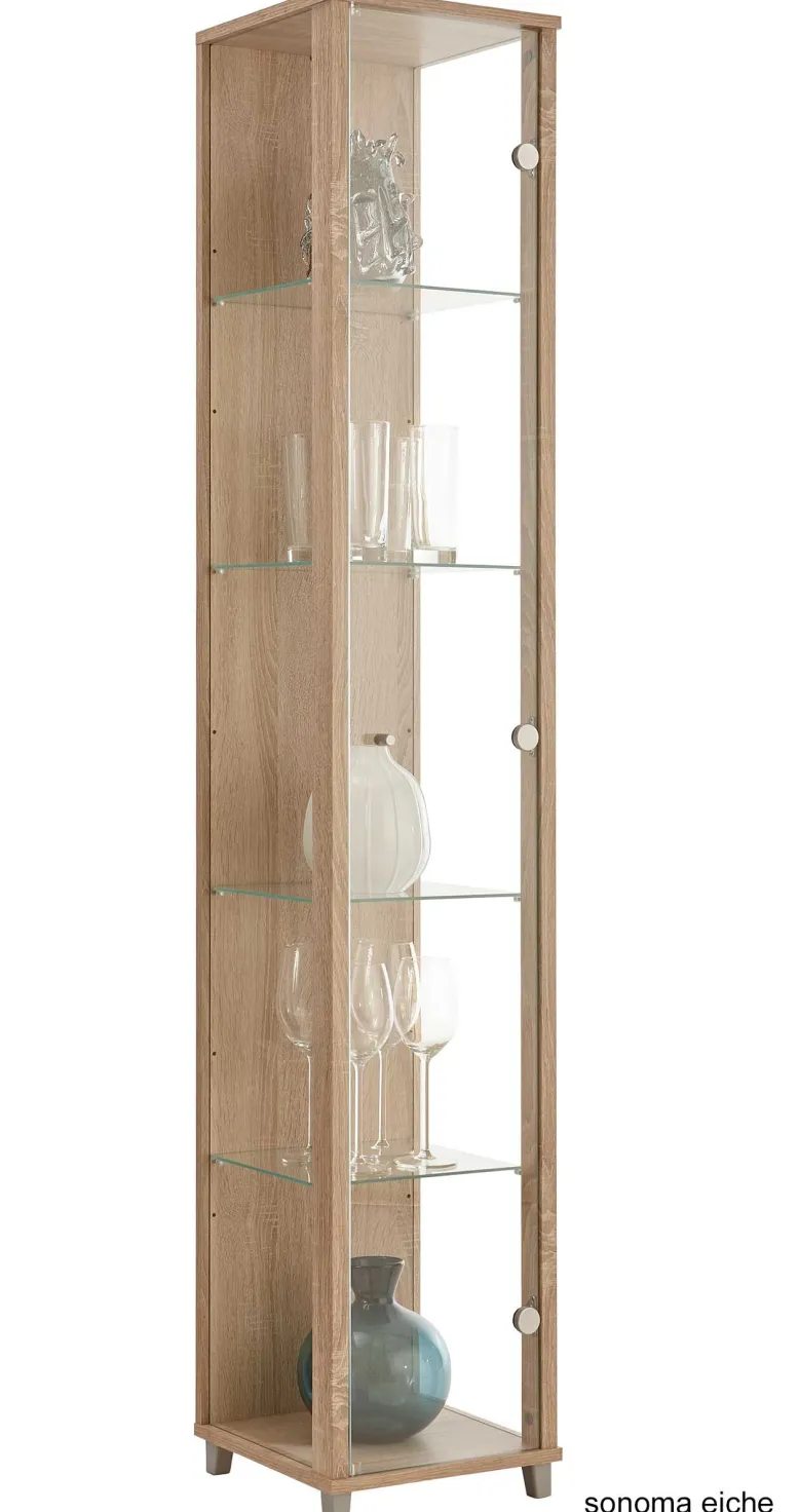 Glasvitrine schmal in 7 Farben