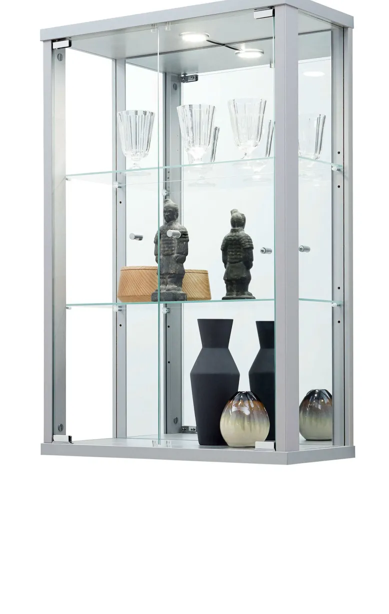 Hängevitrine weiß schwarz oder silber