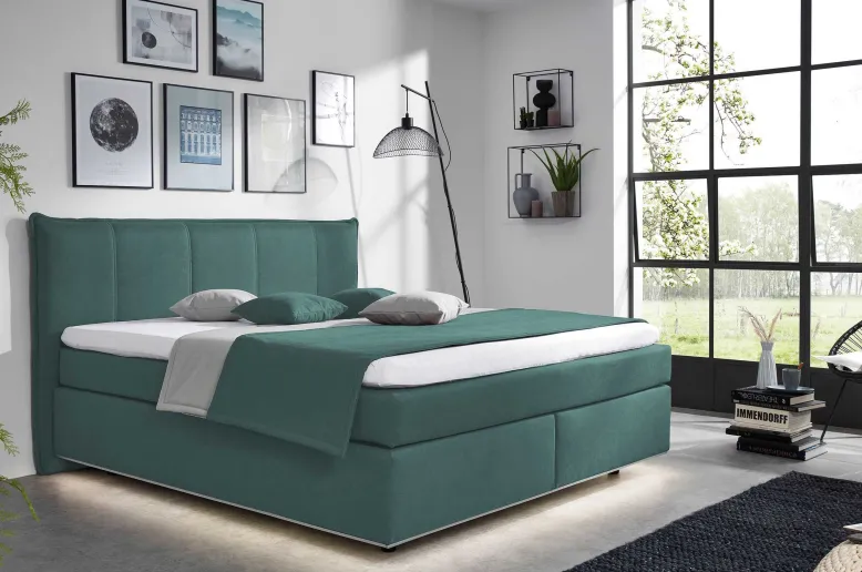 Hover Boxspringbett 140x200 mit LED