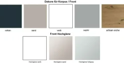 Includo Kleiderschrank Hochglanz mit Spiegel