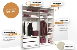 Includo Kleiderschrank mit Innenausstattung