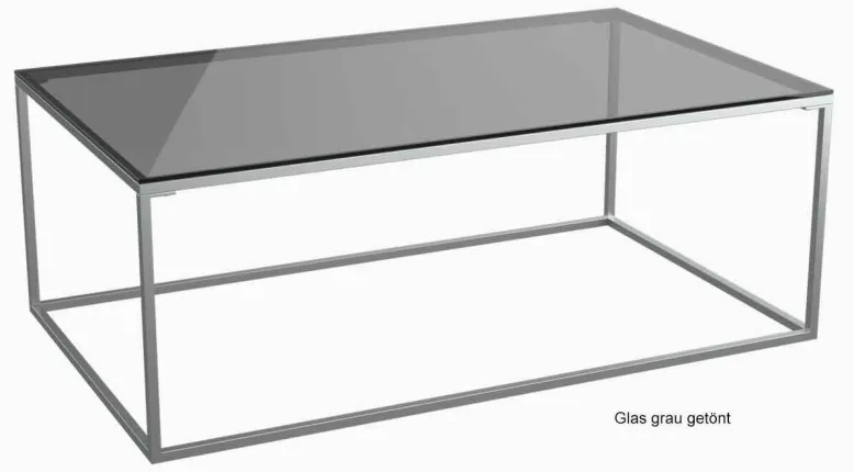 Julia Couchtisch Glas Metall