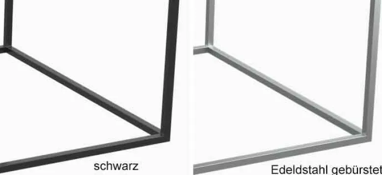 Julia Couchtisch Glas Metall