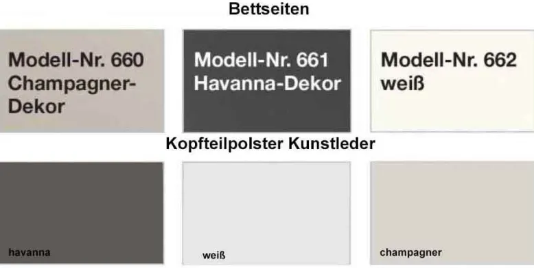 Kansas Bett mit Polsterkopfteil