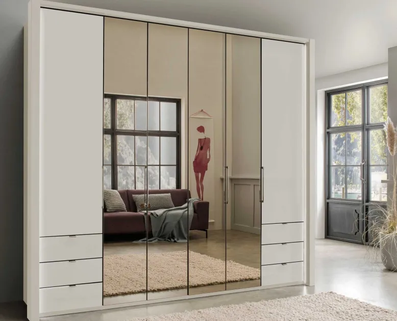 Kansas Kleiderschrank mit Schubladen 250 cm