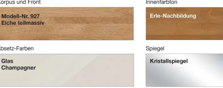 Kiruna Kleiderschrank schmal eiche