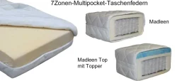 Kretschmar Madleen 7Zonen-Multipocket-Taschenfederkernmatratze 90x200 cm individuell
