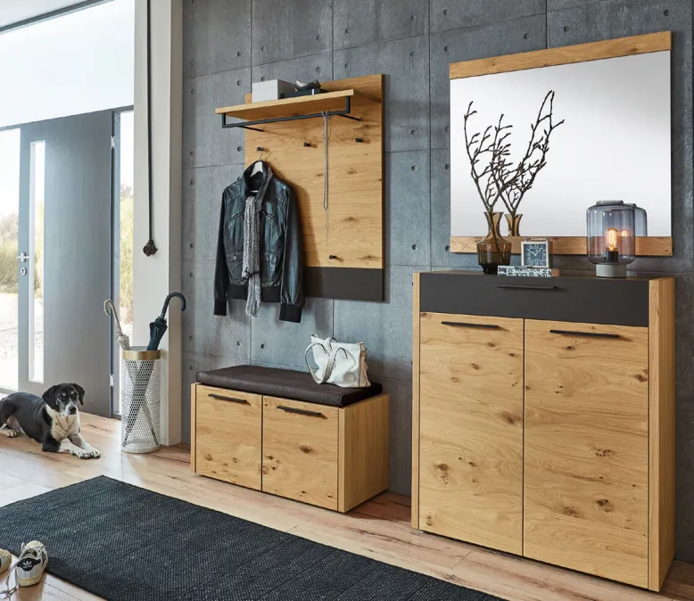 LEVIO Garderobe mit Sitzbank