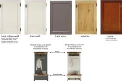 Maisonette Flurgarderobe Landhausstil