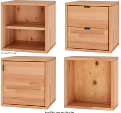 Marco Wohnwand Holz modern