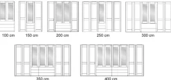 Marlow Kleiderschrank mit Spiegel und Schubladen