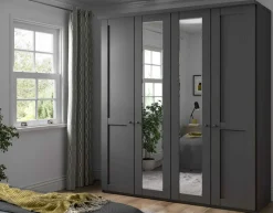 Marlow Landhaus Kleiderschrank mit Spiegel