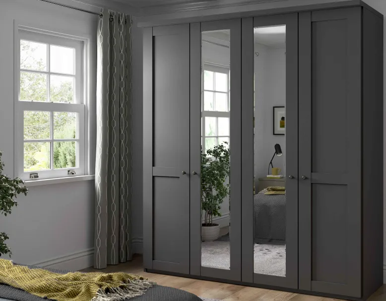 Marlow Landhaus Kleiderschrank mit Spiegel