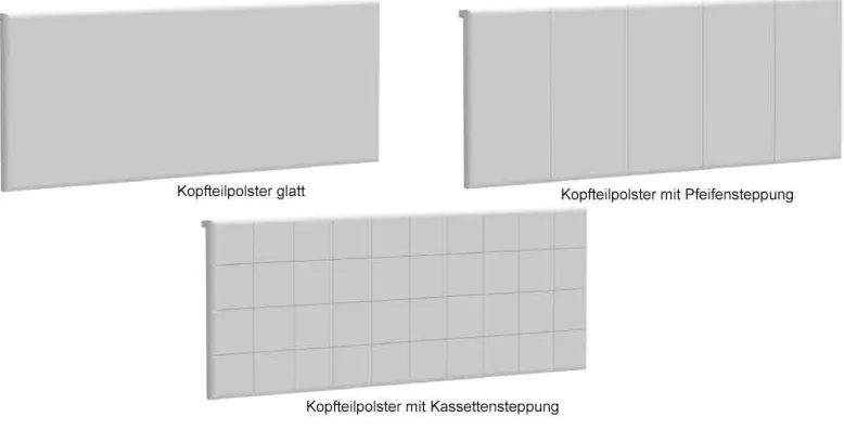 Meran Bett mit Rückwand