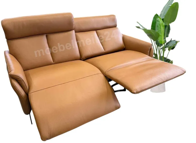 Milano Ledersofa Relaxfunktion elektrisch